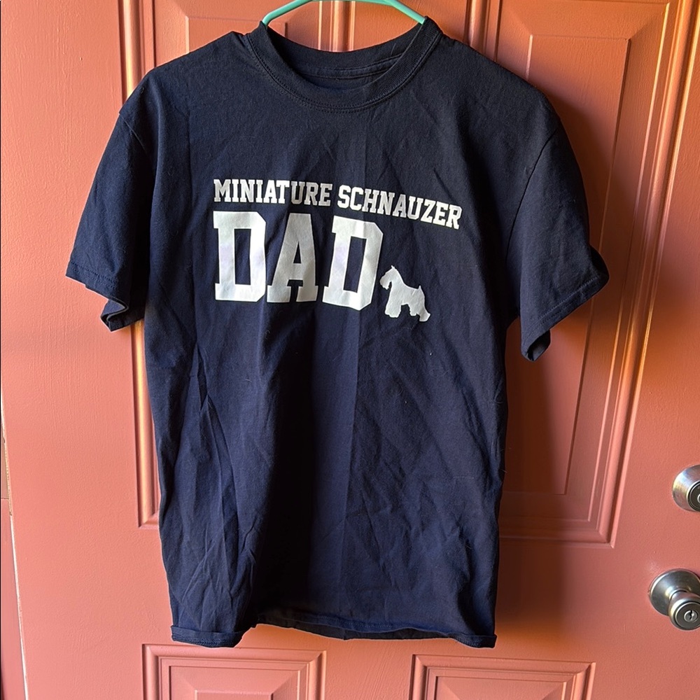 Miniature schnauzer dad t shirt